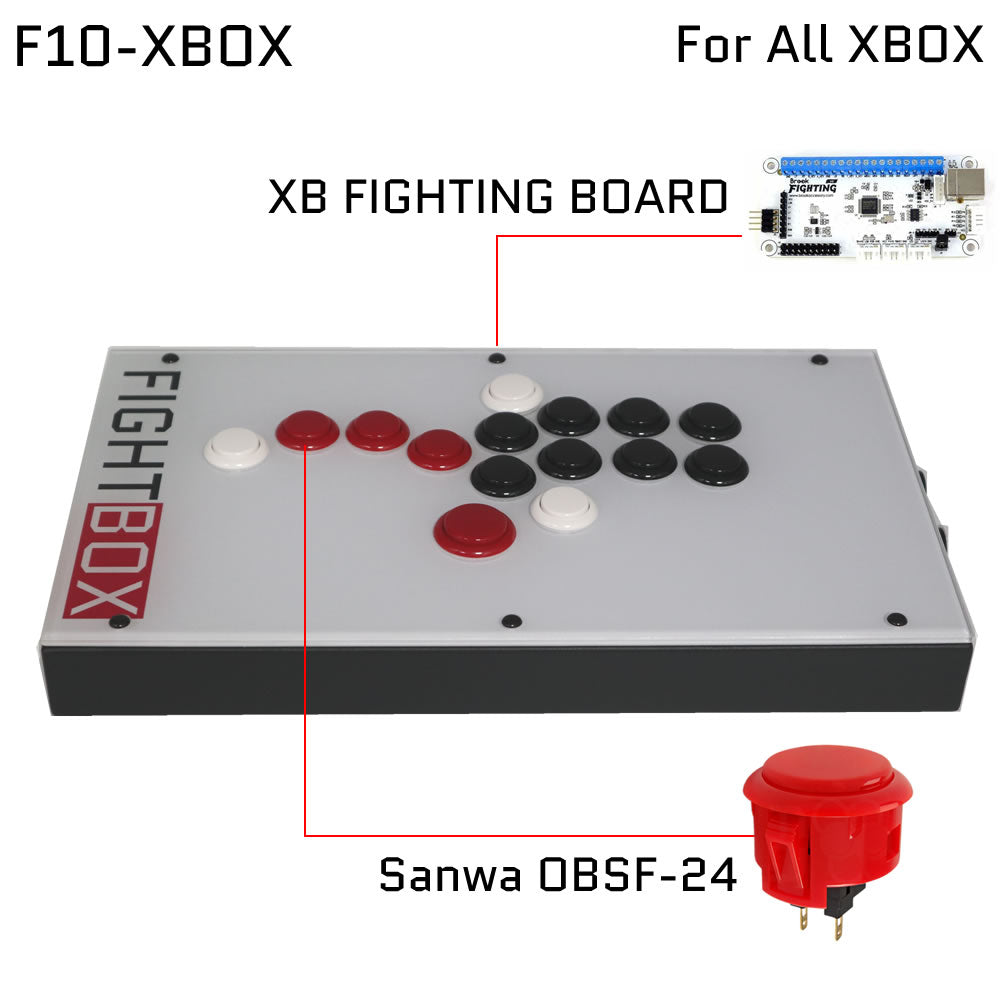 FightBox F10 Leverless Hitbox Style Arcade Controller for PS5/PC/Xbox/Switch (Online Only)