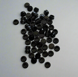 Black 4073 1x1 Round Plate Brick – Choose Quantity – LEGO® Compatible Bulk Lot (ONLINE ORDER ONLY)