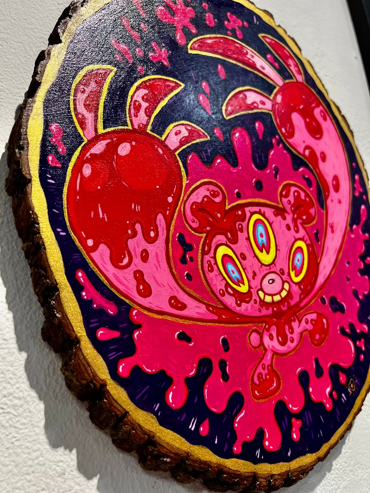 Zoë Moss - Psycho Gloomy - Original Artwork - Gloomy Bear Exhibition (ONLINE ORDER ONLY)