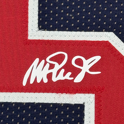 Framed Facsimile Autographed Earvin Magic Johnson 35x39 United States Team USA Olympics Blue Reprint Laser Auto Basketball Jersey (ONLINE ORDER ONLY)