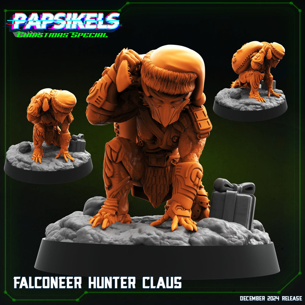 3D Printed Papsikels Falconeer Hunter Claus 28mm 32mm (Online Only)