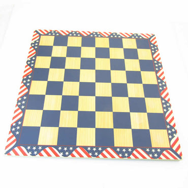 FAM304B Wood Chess Board American Flag 16in Fame (ONLINE ORDER ONLY)