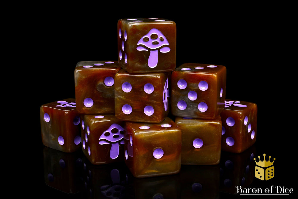 Shroom Dice - Purple (ONLINE ORDER ONLY)
