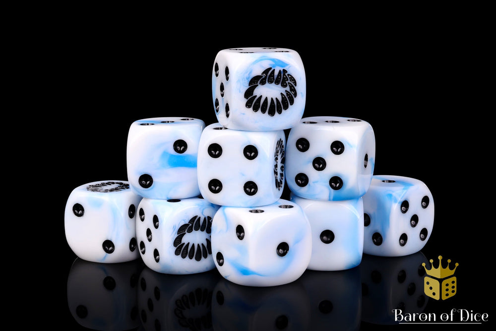 Fanged Maw Dice - White Ice (ONLINE ORDER ONLY)