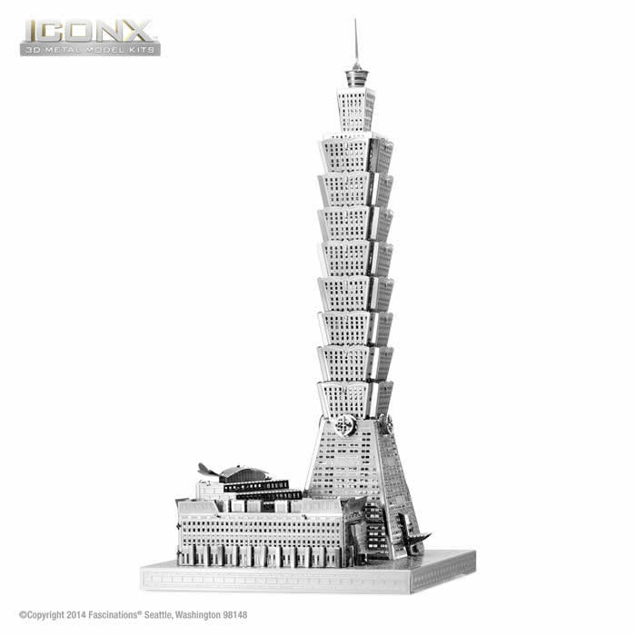 FASICX007 Taipei 101 3D Metal Model Kit Iconic Series Fascinations (ONLINE ORDER ONLY)
