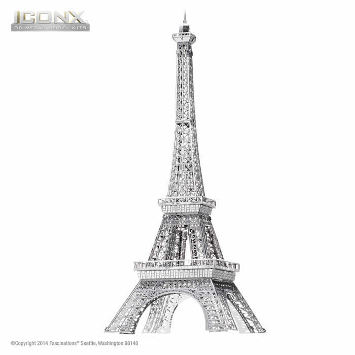 FASICX011 Eiffel Tower 3D Metal Model Kit Iconic Series Fascinations (ONLINE ORDER ONLY)