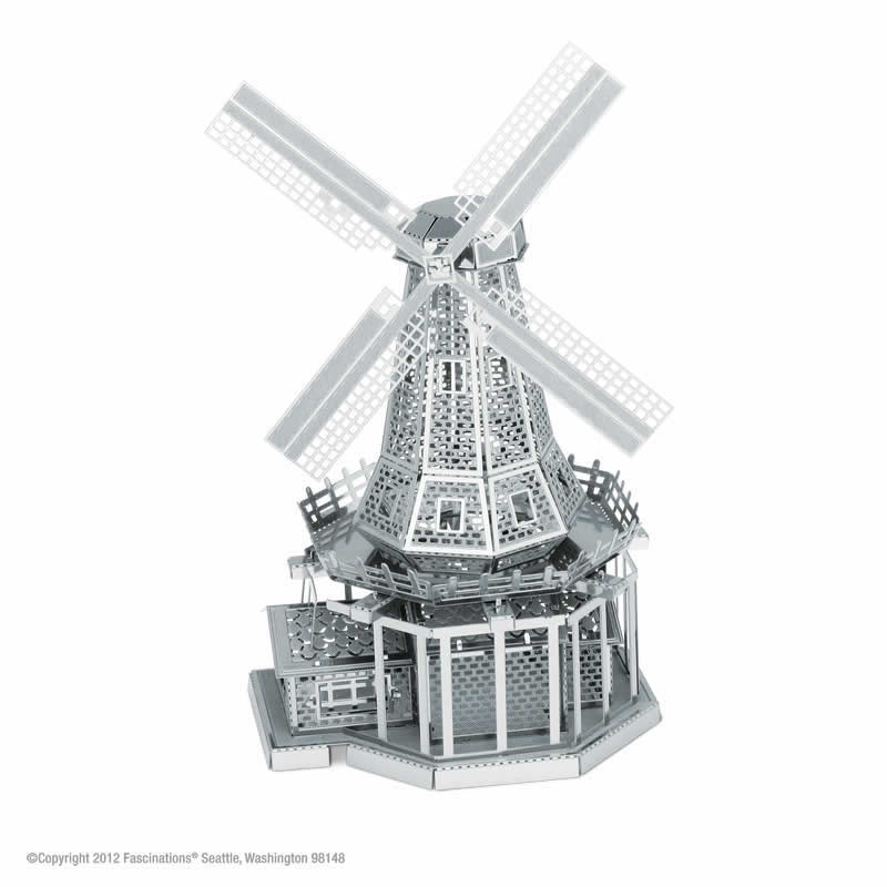 FASMMS038 Windmill 3D Metal Model Kit Metal Earth Series Fascinations (ONLINE ORDER ONLY)