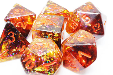 Pumpkin Light RPG Dice Set (ONLINE ORDER ONLY)