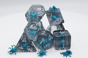 Teal Octopus RPG Dice Set (ONLINE ORDER ONLY)