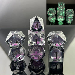 Sharp-Edged Glow in the Dark Liquid Core Dice (ONLINE ORDER ONLY)