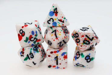 Paint Splatter RPG Dice Set (ONLINE ORDER ONLY)