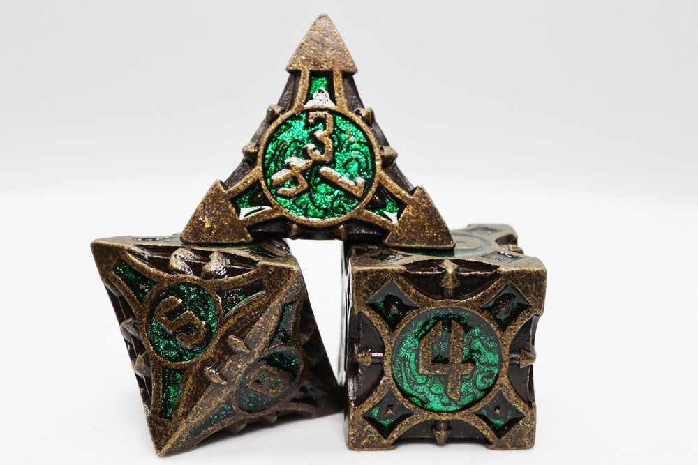 Quiver of Arrows: Ancient Forest Arrow - Metal RPG Dice Set (ONLINE ORDER ONLY)