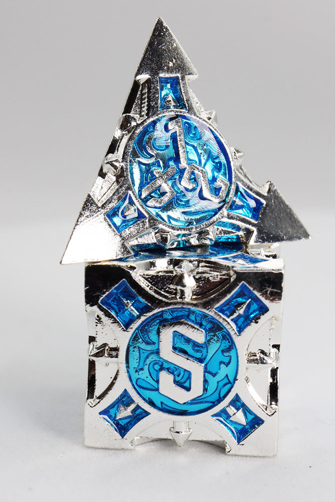 Quiver of Arrows: Azure Lightning Arrow - Metal RPG Dice Set (ONLINE ORDER ONLY)