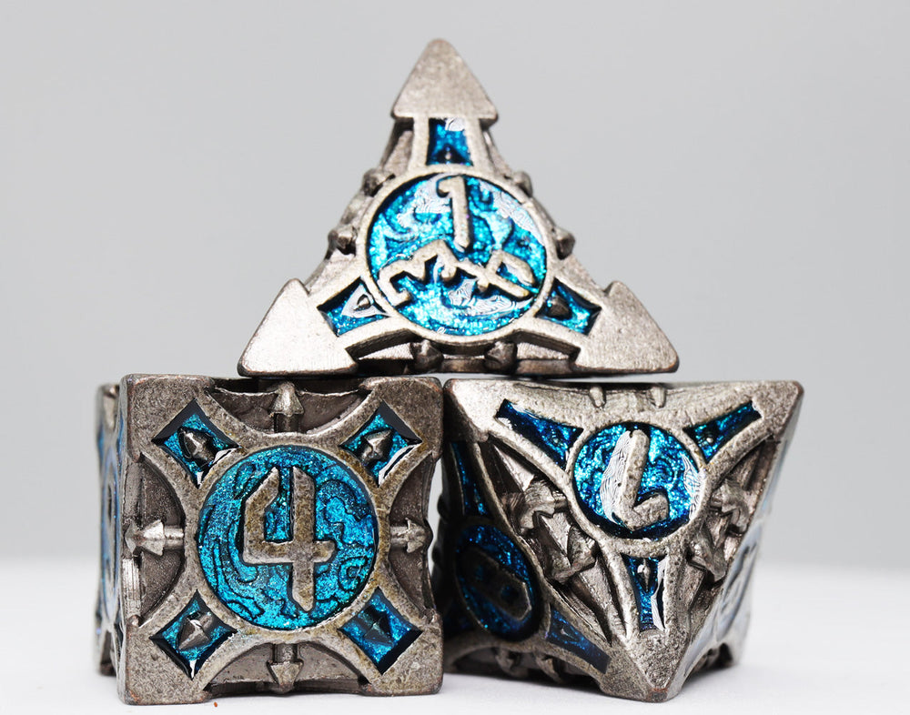 Quiver of Arrows: Cybernetic Arrow - Metal RPG Dice Set (ONLINE ORDER ONLY)