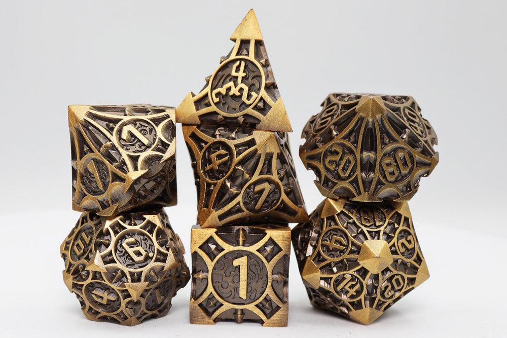 Quiver of Arrows: Golden Arrow - Metal RPG Dice Set (ONLINE ORDER ONLY)