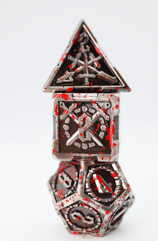 Crossed Swords: Vampiric Sword - Metal RPG Dice Set (ONLINE ORDER ONLY)