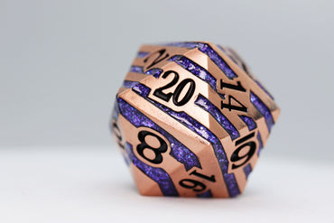 35mm Metal D20 - Copper with Purple Mica (ONLINE ORDER ONLY)