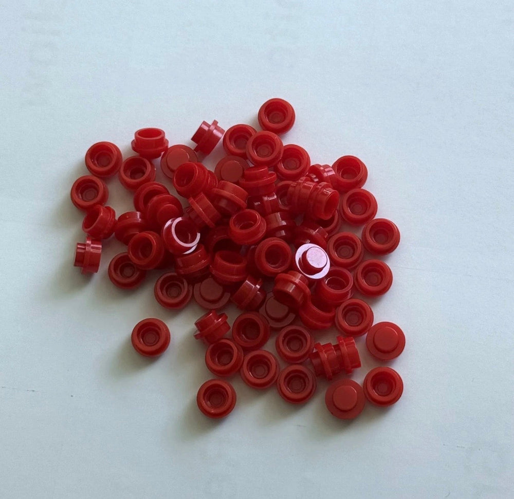 Red 4073 1x1 Round Plate Brick – Choose Quantity – LEGO® Compatible Bulk Lot (ONLINE ORDER ONLY)