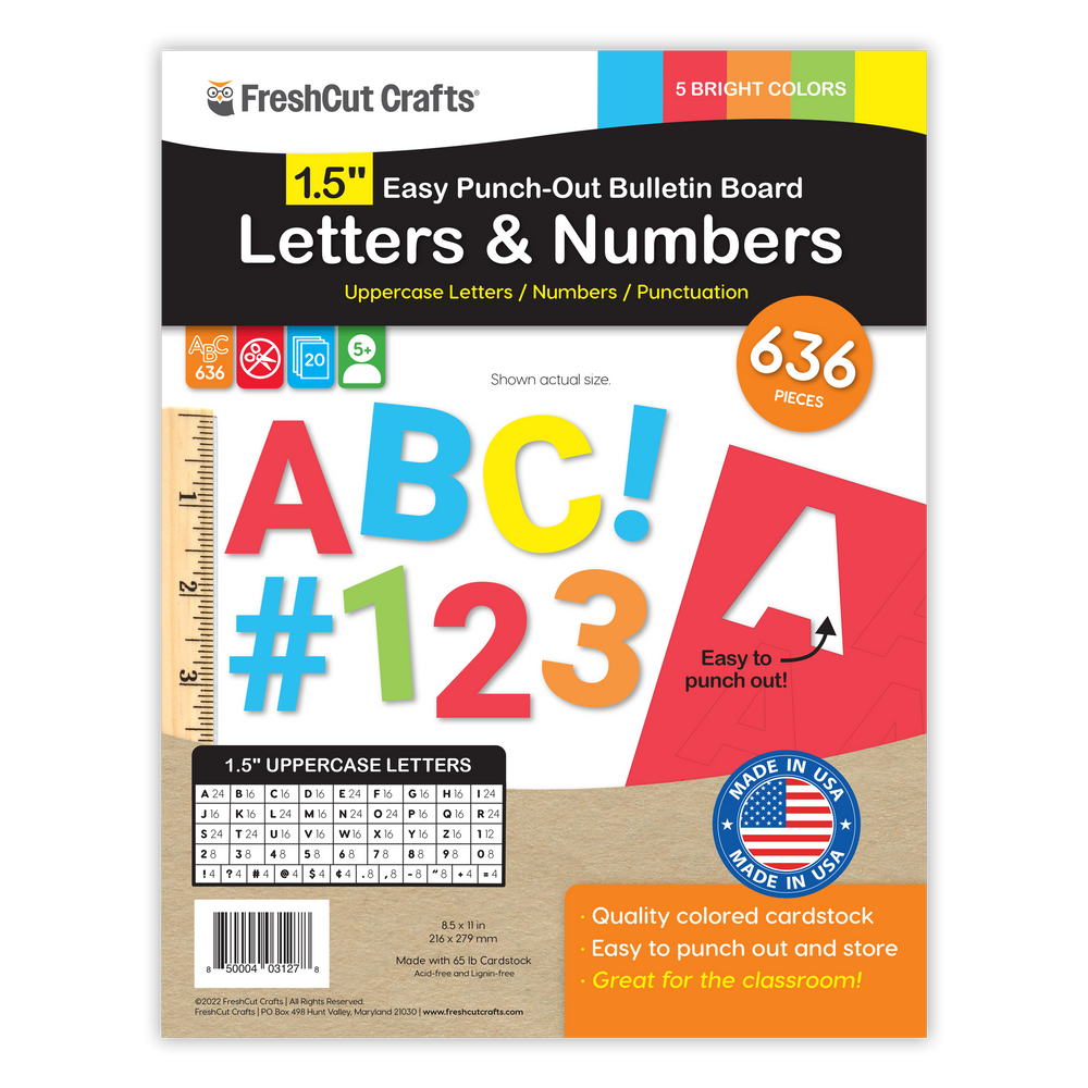 Bulletin Board Letters – 1.5 inch