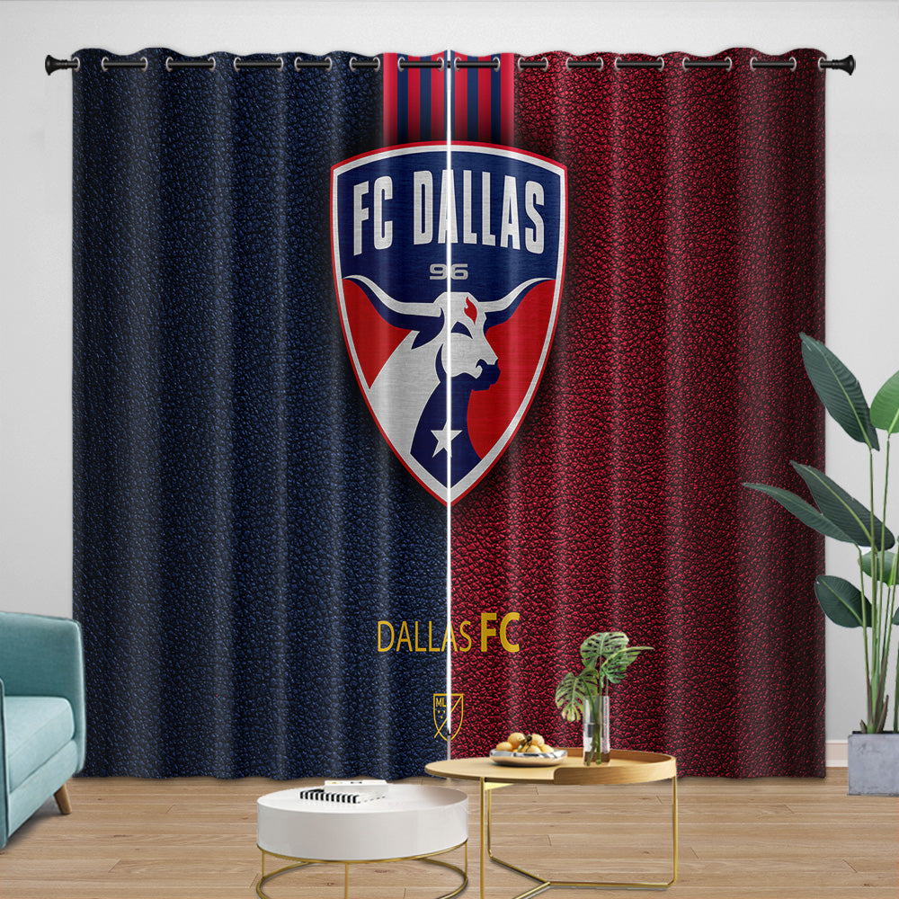 FC Dallas Curtains Blackout Window Drapes Room Decoration (Online Order Only)