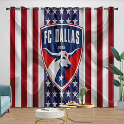 FC Dallas Curtains Blackout Window Drapes Room Decoration (Online Order Only)
