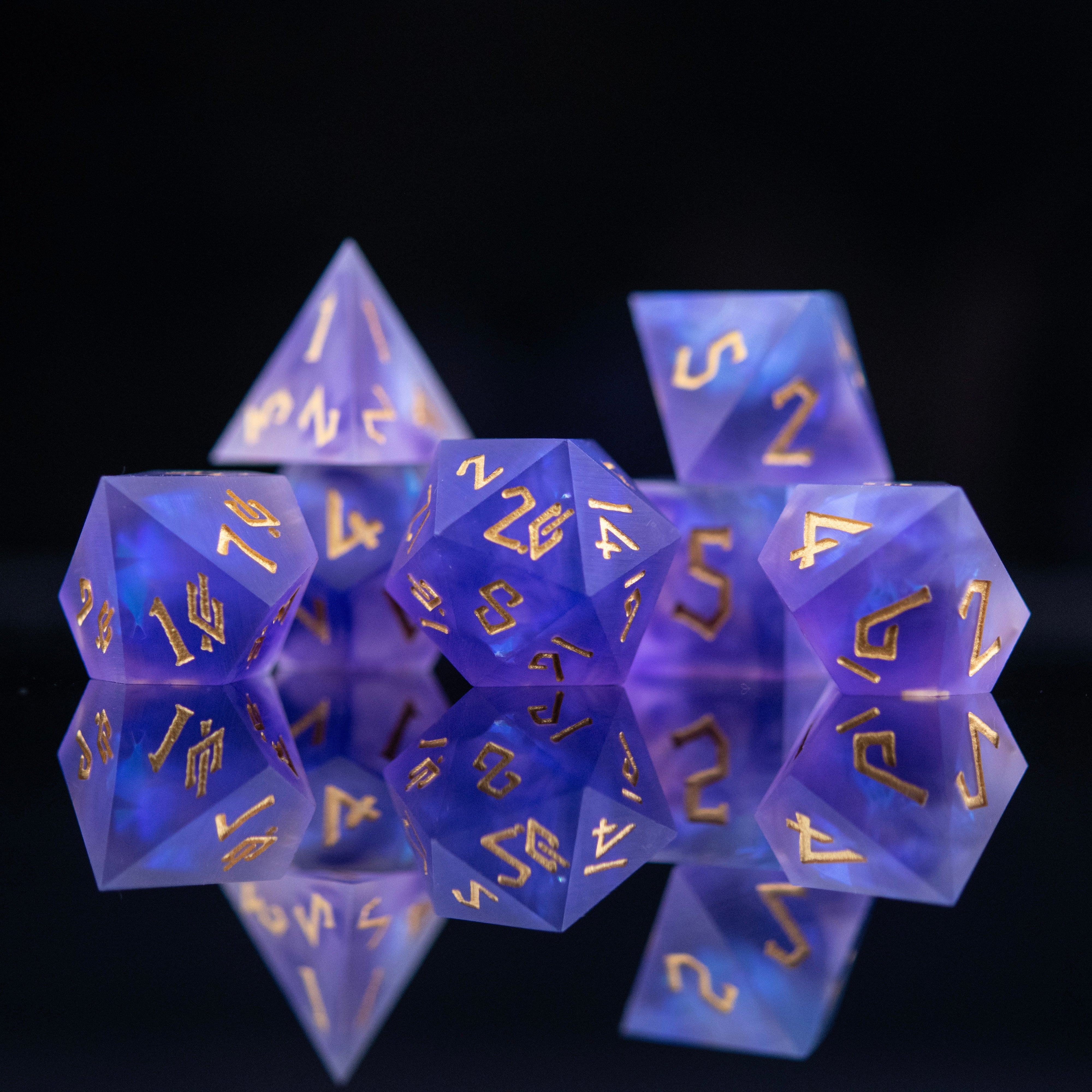 Mystic Divination Sharp-Edged Resin Dice Set (ONLINE ORDER ONLY)