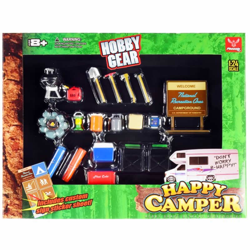 FEX18430 Happy Camper Set 1/24 Scale Accessories Set Phoenix Toys (ONLINE ORDER ONLY)