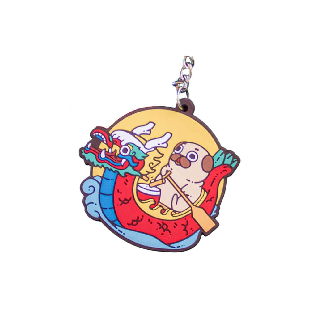 Good Smile Company: Puglie Dragon Boat Rubber Keychain (ONLINE ORDER ONLY)