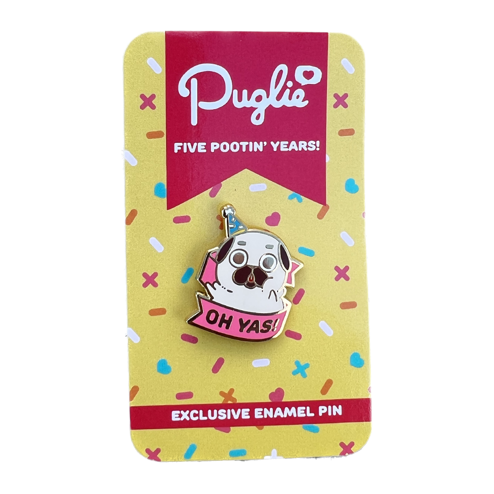 Good Smile Company: Puglie - 5 Year Birthday Exclusive Enamel Pin (ONLINE ORDER ONLY)
