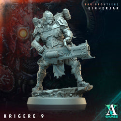 3D Printed Archvillain Games Krigere Far Frontiers Einherjar 28 32mm D&D (Online Only)