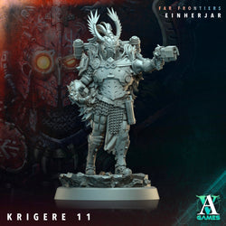 3D Printed Archvillain Games Krigere Far Frontiers Einherjar 28 32mm D&D (Online Only)