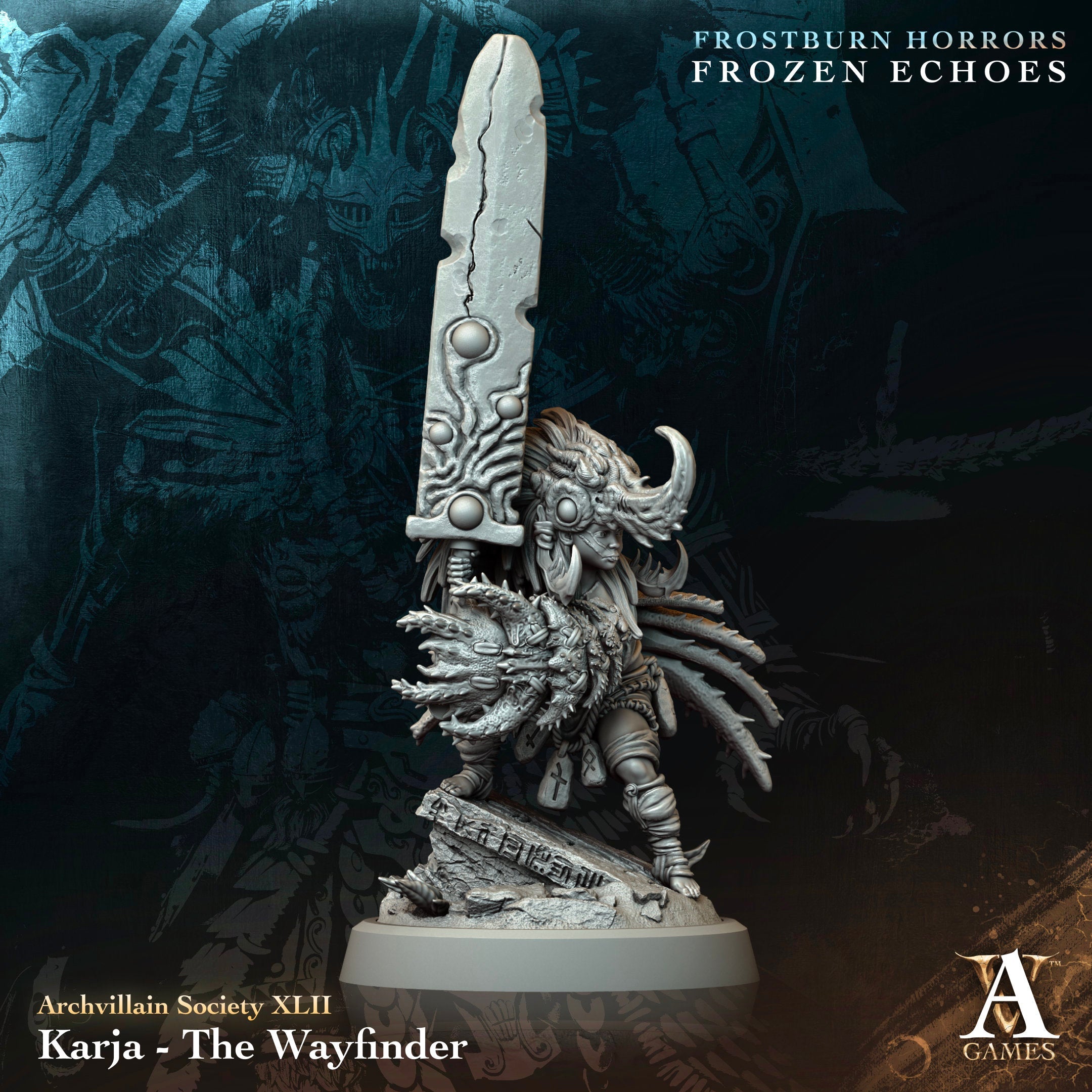 3D Printed Archvillain Games Karja The Wayfinder Archvillain Society Vol XLII 28 32mm D&D (Online Only)