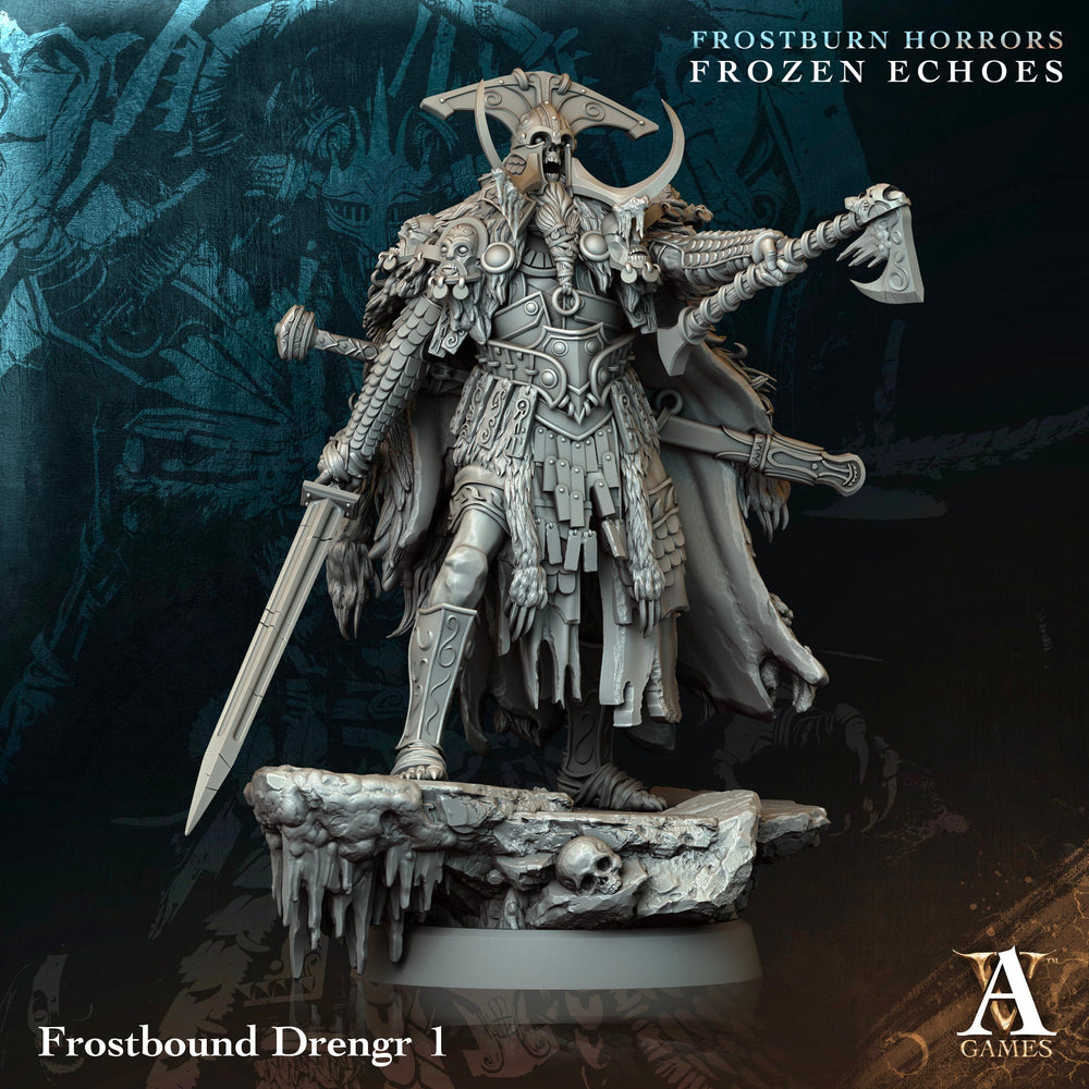 3D Printed Archvillain Games Frostbound Drengr Frostburn Horrors Frozen Echoes 28 32mm D&D (Online Only)
