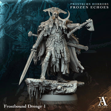 3D Printed Archvillain Games Frostbound Drengr Frostburn Horrors Frozen Echoes 28 32mm D&D (Online Only)