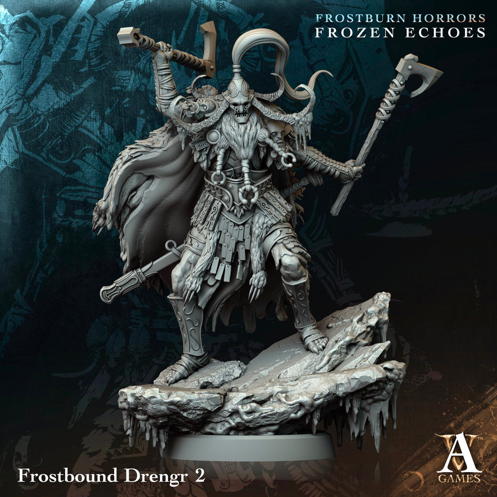 3D Printed Archvillain Games Frostbound Drengr Frostburn Horrors Frozen Echoes 28 32mm D&D (Online Only)