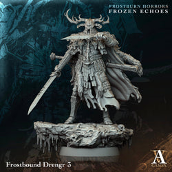 3D Printed Archvillain Games Frostbound Drengr Frostburn Horrors Frozen Echoes 28 32mm D&D (Online Only)