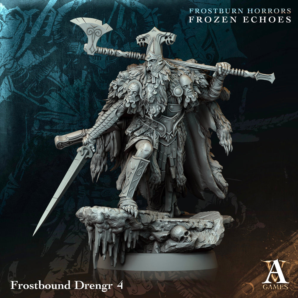 3D Printed Archvillain Games Frostbound Drengr Frostburn Horrors Frozen Echoes 28 32mm D&D (Online Only)