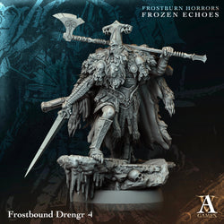 3D Printed Archvillain Games Frostbound Drengr Frostburn Horrors Frozen Echoes 28 32mm D&D (Online Only)