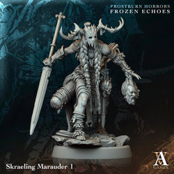 3D Printed Archvillain Games Skraeling Marauder Frostburn Horrors Frozen Echoes 28 32mm D&D (Online Only)