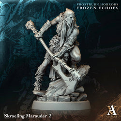 3D Printed Archvillain Games Skraeling Marauder Frostburn Horrors Frozen Echoes 28 32mm D&D (Online Only)