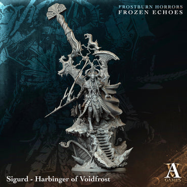 3D Printed Archvillain Games Sigurd Harbinger of Voidfrost Frostburn Horrors Frozen Echoes 28 32mm D&D (Online Only)