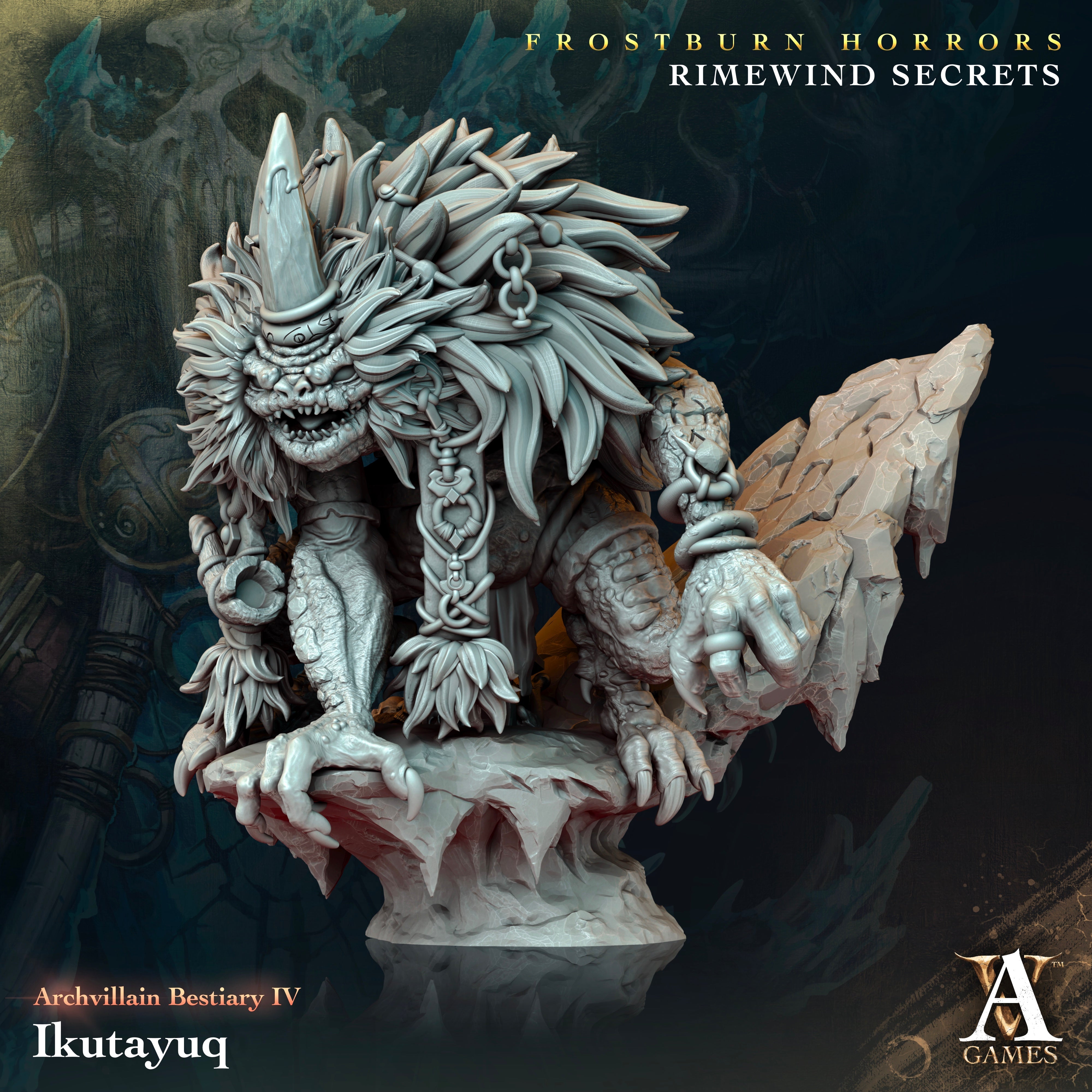 3D Printed Archvillain Games Archvillain Bestiary Vol. IV - Ikutayuq 28mm 32mm D&D (Online Only)