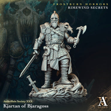 3D Printed Archvillain Games Archvillain Society Vol XXX - Kjartan of Bjaragoss 28mm 32mm D&D (Online Only)