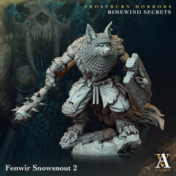 3D Printed Archvillain Games Frostburn Horrors Rimewind Secrets - Fenwir Snowsnout 28mm 32mm D&D (Online Only)