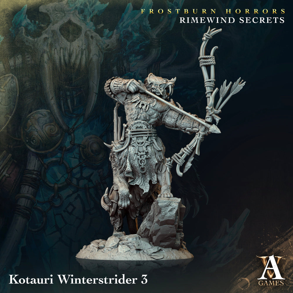 3D Printed Archvillain Games Frostburn Horrors Rimewind Secrets - Kotauri Winterstrider 28mm 32mm D&D (Online Only)
