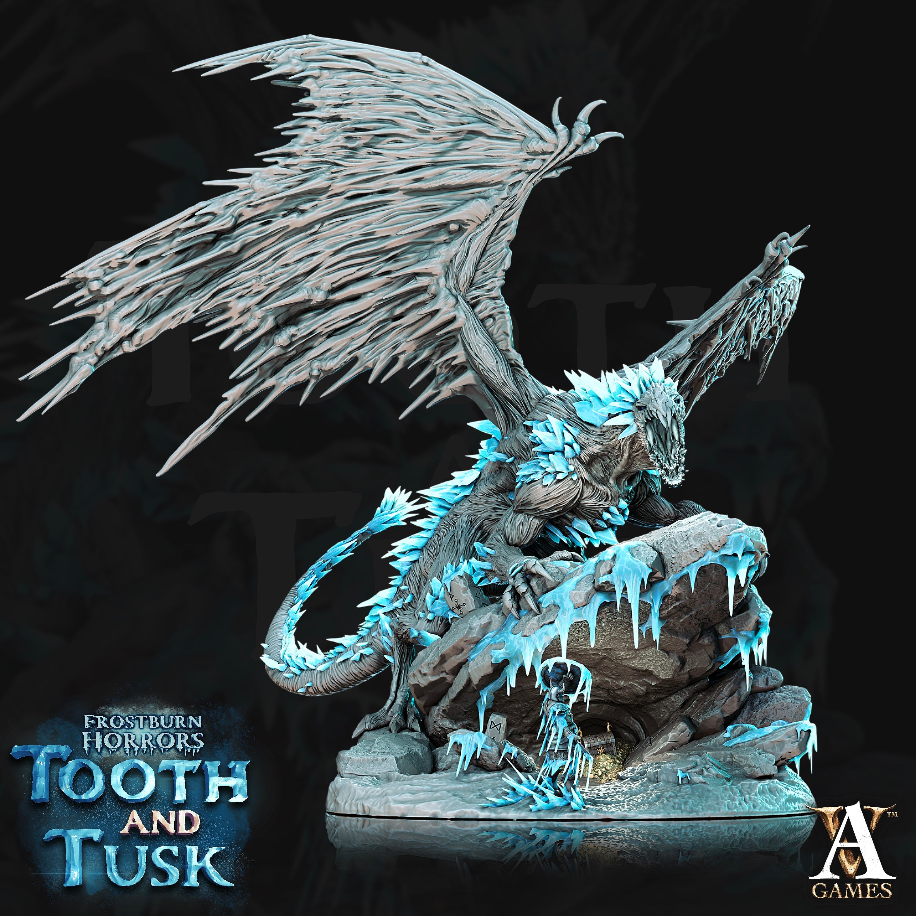 3D Printed Archvillain Games Frostburn Horrors Tooth and Tusk - Fionrir 28mm 32mm D&D (Online Only)