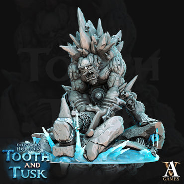3D Printed Archvillain Games Frostburn Horrors Tooth and Tusk - Ice Trolls 28mm 32mm D&D (Online Only)