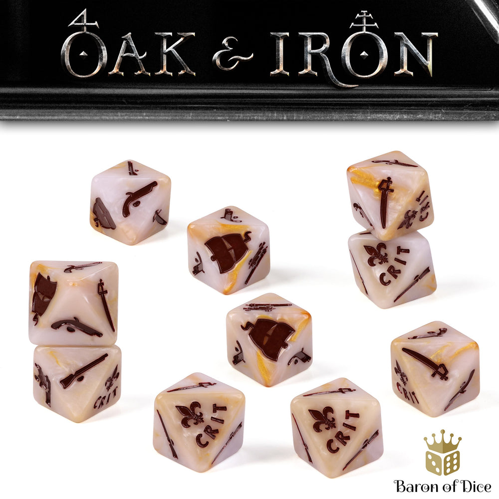 Oak & Iron: French - Official Dice Set (ONLINE ORDER ONLY)