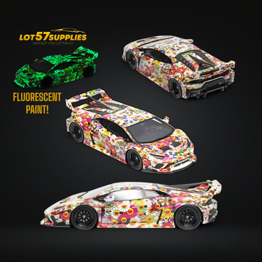 (Pre-Order) Flame Lamborghini Huracan GT LP610 Sun Flower Luminous 1:64 (ONLINE ORDER ONLY)