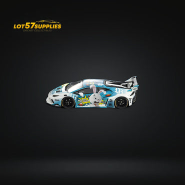 Flame Lamborghini Huracan GT LP610 LB Blue White Rabbit Luminous 1:64 (ONLINE ORDER ONLY)
